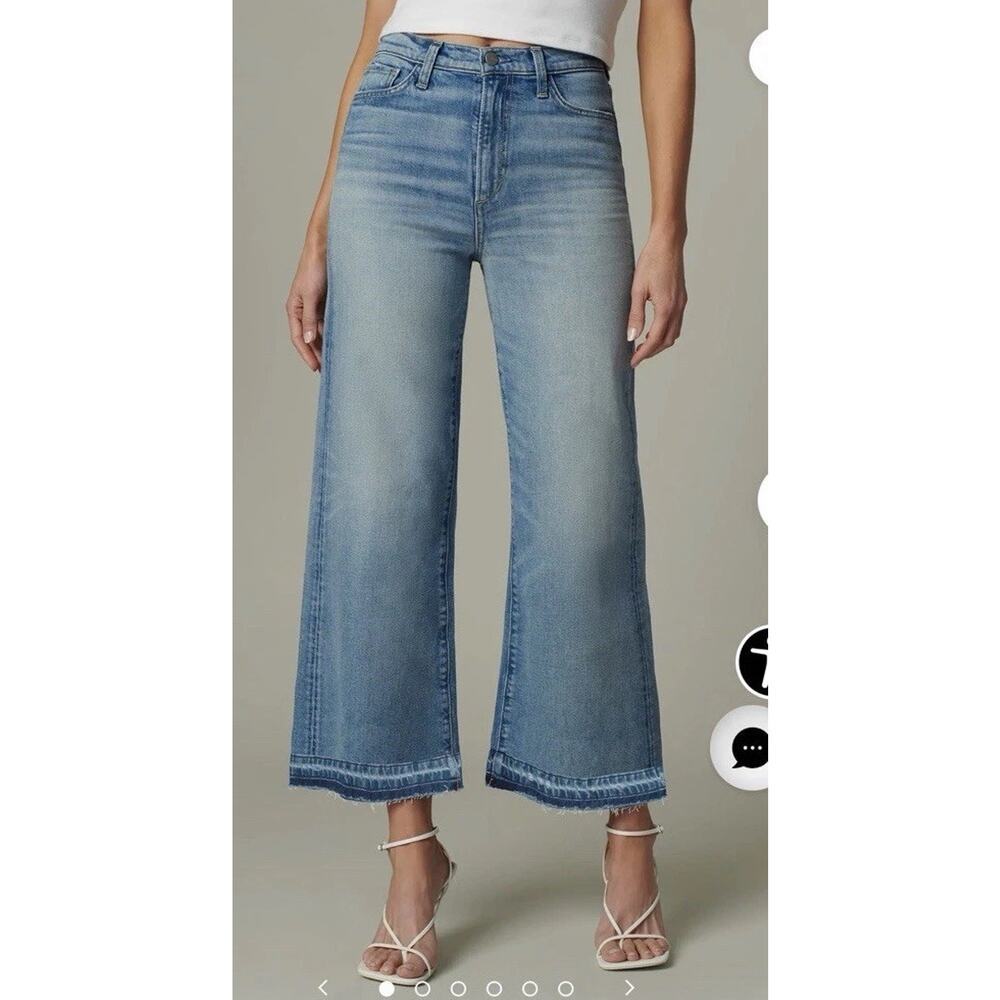 Joe's Jeans the MIA High Rise Wide Leg Ankle Psychedelic Jeans Sz 24 $248 NWT